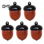 1/5 tk mini tammet&otilde;rude hoiukarp t&auml;ispuidust tabletikarp kaasaskantav roosipuust tammet&otilde;rude tablettide hoiukarp konteineri korraldaja suletud purk A