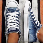 Naiste l&otilde;uendist kingad 2024 suvised suures suuruses teksakangast kingad Naiste paeltega vabaajajalatsid Naiste lamedad jalan&otilde;ud 38 helesinine v&auml;rv