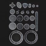 22tk Spirograafi joonlaua komplekt Geomeetriline joonlaud Matemaatiline rulett Joonistust&ouml;&ouml;riistad &Otilde;ppimine Maalimine Pusle M&auml;nguasjad Spirograafi kunstit&ouml;&ouml;riist 22Pcs