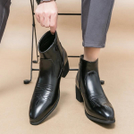 Mood mustad l&auml;&auml;nesaapad meestele Kauboi pruunid Chelsea saapad t&otilde;mblukuga pahkluu &auml;risaapad suurus 38-46 38 must