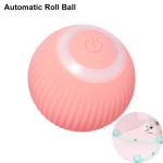 Uus nutikas elektrooniline interaktiivne koeram&auml;ngupall &ndash; automaatne USB-ga liikuv p&otilde;rkuv lemmikloomapall kutsikale &ndash; l&otilde;bus ja kaasahaarav kassim&auml;nguasi &ndash; Pe roosa