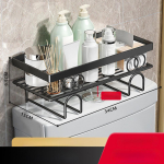 Tualettruumi kohal asuv riiul Vannitoa panipaik ilma puurideta kleepuva konksuta metallist stantsivaba WC-paagi korrastaja