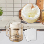 Kreeka jogurtis&otilde;ela filter, majapidamine, k&ouml;&ouml;gividinad, omatehtud vadakueraldusmasin