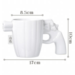 Creative Revolver P&uuml;stoli kruus Isikup&auml;rastatud kujuga kohvitass Suure mahutavusega veetass Loov s&uuml;nnip&auml;evakingitus poistele veekruus 301-400ml