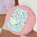 Suvine koerte s&auml;rk multika toidu graffiti &otilde;huke koerte vest kutsika T-s&auml;rk kassi riided Chihuahua Yorkie t&uuml;drukute koerte vest lemmiklooma koera riided XS