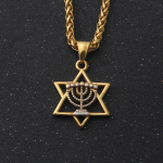 Taaveti t&auml;ht Kaelakee Naised Heebrea Mehed Juudaica Heebrea Iisraeli usulamp Hanuka ripats