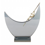 P&otilde;hjamaade loominguline kristallgeomeetriline poolkuu kuju Skulptuur Ornamendid Elutuba Magamistuba Sissep&auml;&auml;s Hotelli kerge ja luksuslik sisustus Little Man in the Boat M1002673