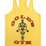 Meeste varrukateta paakipupp Euroopa kuldsed vestid, kulturism ja fitness L kollane