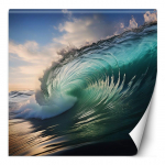 Tapeet Laine Merevesi Loodus 100x100 sinine