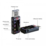 Mini 2-&uuml;hes USB-auto Bluetooth-saatja vastuv&otilde;tja TF-kaart Plug and play Handsfree Helista autokomplekt Automaatne traadita heli Fm-raadio jaoks