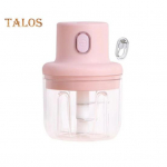 Elektriline k&uuml;&uuml;slaugumasher Mini juhtmeta toiduhakkija USB-laetav k&ouml;&ouml;giviljal&otilde;ikur Kaasaskantav k&ouml;&ouml;gikombain t&scaron;illi v&uuml;rtside lihap&auml;hklite jaoks &uuml;he puutega S