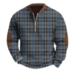 Meeste Retro Casual gradienttr&uuml;kiga kampsun XXXL