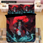 Demon Slayer voodipesukomplektid Multifilmi voodipesu poistele lastele &uuml;heinimesevoodiga kaheinimesevoodiga pehmed voodiriided kodukaunistus Anime tekikotid EU single(135x200cm)
