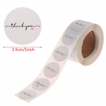 500 tk / rull &uuml;mmargune valge paberi etikett, t&auml;nukleebis, v&auml;ljal&otilde;igete album, 1 tolli ARI