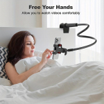 Lazy Bedside Desktop Live mobiiltelefoni tahvelarvuti aluse jaoks: Toetab lauaarvutialuseid, nagu Xiaomi, iPhone, Ipad