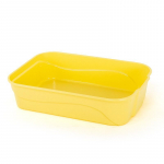 Kassipoegade liivakast: Poolkinnine k&otilde;rge k&uuml;ljega pritsmevastane kassik&auml;imla Cat litter box