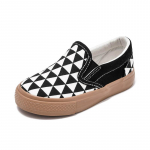 Laste l&otilde;uendking 2024 Uus ruuduline Mood Laps Lauakate King Poiss T&uuml;druk Br&auml;ndi Disain Treeningskorvid Beebi Laste Korterid Zapatillas Tenis 19(13.5cm) must pruun v&auml;rv