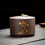 Purple Clay Tea Caddy Creative Storage Tank Teekomplekt Majapidamiste teetseremoonia tarvikud Niiskuskindel suur Pu'er Tea Caddy