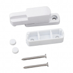 Aknaraami lukk alumiiniumsulamist T-t&uuml;&uuml;pi l&uuml;kandakna riiv Lapsekindel turvalukk kodu jaoks valge