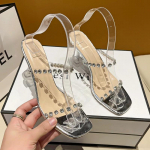 Vee teemant sussid ja lahedad sussid naistele Suvi Uued Kristalll&auml;ikega teemant k&otilde;rged kontsad Moodsad naiste kingad 41 h&otilde;be