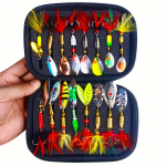 16 tk/komplekt metallist Spoon Spinner p&uuml;&uuml;gilant, Crankbaits Spoonbait, tehiss&ouml;&ouml;t haugi jaoks 16pcs