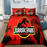 Dinosaurused Jurassic Park 3D Prinditud Voodipesukomplekt &Uuml;he-, Twin-, T&auml;is-, Queen-, King-suuruses Voodikomplekt T&auml;iskasvanu Laste Magamistoa Voodipesu Kingitus 150X200cm-3pcs