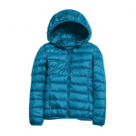 Naiste talvine sulejope kapuutsi ja lukuga taskutega, polsterdatud ja &uuml;hev&auml;rviline XL j&auml;rve sinine v&auml;rv