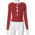 YYFS Naiste moe vabaaja kevads&uuml;gise &uuml;hev&auml;rvilise tr&uuml;kiga pikkade varrukatega O-kaelusega pluusid ja s&auml;rgid S