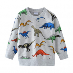 Yousheng Unisex laste kampsun multikas dinosauruste tr&uuml;kiga elastsed k&auml;tised ja all&auml;&auml;r &Uuml;markaelus pikkade varrukatega laste topp spordikooli jaoks iga p&auml;ev 90 cm