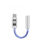 JCALLY CX31993 Hifi DAC Type-C kuni 3,5 mm digitaalse heli dekodeerimisega kaasaskantav k&otilde;rvaklappide v&otilde;imendi DAC Type C kuni 3,5 mm LXDA JM6 Pro AMP sinine