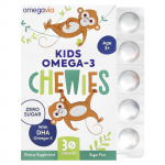 OmegaVia, Omega-3 Chewy for Kids, Ages 3+, Natural Fruit, 30 Chewys