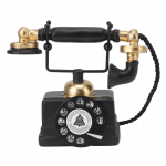 Suur retro dekoratiivne telefonimudel Resin Vintage Rotary Telefoni Decor Kujudekoratsioon kohvikule