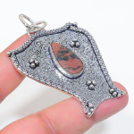 Mahogany Obsidian Handmade 925 Sterling Silver Jewelry Pendant 2.56 r0g69