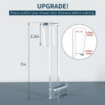 Akr&uuml;&uuml;list vannitoa du&scaron;iukse konks klaasukse kohal du&scaron;ir&auml;tikuhoidja, l&ouml;&ouml;gita vannitoa hommikumantli riidepuu l&auml;bipaistvad k&auml;ter&auml;tikukonksud puhas