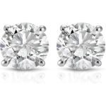 Jewels Prim 1/3ct teemantk&otilde;rvar&otilde;ngad 14k valge kuld (I/J,I2-I3) 15MM h&otilde;be