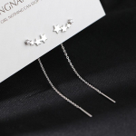 Trend Long Wire Tutt Keermega kett Roni Star S&uuml;damega ripatsid Rippuvad K&otilde;rvar&otilde;ngad Sirged Rippuvad K&otilde;rvar&otilde;ngad kuld