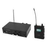 Traadita monitoris&uuml;steem 526MHz kuni 535MHz Stereo k&otilde;rvamonitori saatja-vastuv&otilde;tja otse&uuml;lekandeks AU PLUG