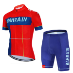 2025 Jalgrattas&otilde;idu Jersey Komplekt Team Bahrain Victorious Valge Suvine Jalgrattariietus Meeste Komplekt Maanteeratta S&auml;rk &Uuml;likond Jalgratta Traksikud M