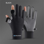 Meeste p&auml;ikesekaitsekindad Ice Silk Suvised &otilde;hukesed kindad Libisemiskindlad hingavad p&auml;ikesekaitsekindad XL must