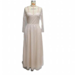 Naiste elegantsed litrid V&otilde;rgustikku, pikad varrukad Maxi pikk pruutkleit Pulmakleit pruutneitsi pruutneitsi peokleidid S