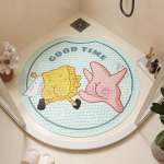 &Uuml;mar Vannitoa libisemisvastane p&otilde;randamatt Vannitoa du&scaron;iruum SpongeBob SquarePants matt Vannitoa kukkumisvastane vanni jalapatja round notch 55 * 55cm