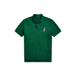 Polo Ralph Lauren SS23 Karu T&auml;helogo Tikitud L&uuml;hikeste Varrukatega Polo S&auml;rk Meeste pealisr&otilde;ivad Roheline MNPOKNI1N820602-300 XS