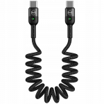 Mcdodo Omega telefoni kaabel vedruga kiire Led USB Type-C Pd 1,8M must