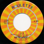 7-tolliline plaat TOMMY JAMES & THE SHONDELLS - She / Loved One R7066 Roulette 1969 USA Rock Kasutatud