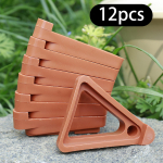 12x Poti jalga v&auml;listingimustes istutusmasinatele Kolmnurkne riiul N&auml;htamatu jalg Pad Taimealus Lillealused