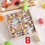 4 tk/komplekt Lihav&otilde;ttej&auml;nes puidust rippuvad kaunistused J&auml;nku lihav&otilde;ttepidu meisterdamine lastele kingitus