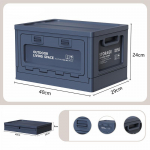 Eriti suur kokkupandav hoiukast riiete hoiukast majapidamises kasutatav plastikust m&auml;nguasjade hoiukast, paksendatud kolmeukseline hoiukapp 27L