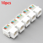 10 tk Rj45 Cat5E Ethernet v&otilde;rgu Keystone Jackclip mooduli seinapistiku pistik