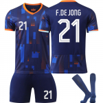 2425Netherlands Away Jalgpallis&auml;rkide l&uuml;hikeste p&uuml;kste ja sokkide komplekt uue hooaja l&uuml;hikesed p&uuml;ksid ja sokid t&auml;iskasvanutele ja lastele suuruste komplekt 28