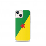 Coque iPhone &ndash; Guyane &ndash; Drapeau &ndash; Supp &ndash; Mitmev&auml;rviline &ndash; Vertikaalne